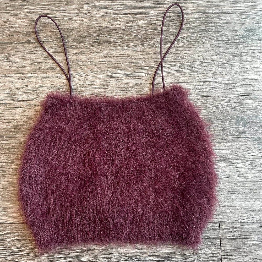 ZARA Crop Fluff Tank